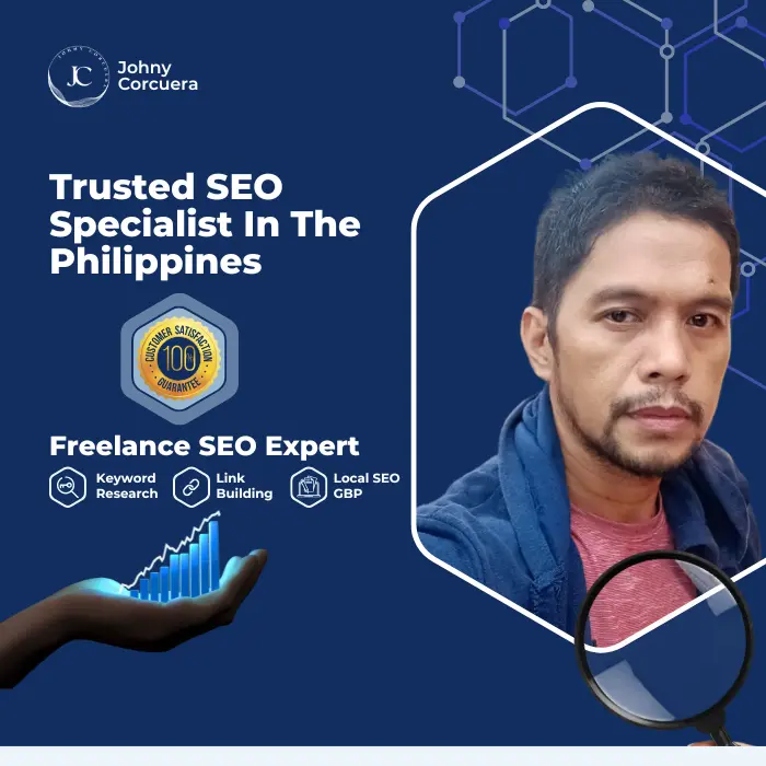 Johny Corcuera, a trusted SEO specialist in the Philippines offering keyword research, link building, and local SEO services.