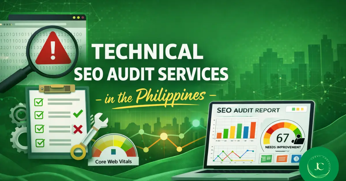 Technical SEO audit services in the Philippines showing website crawl, indexing, and performance analysis.