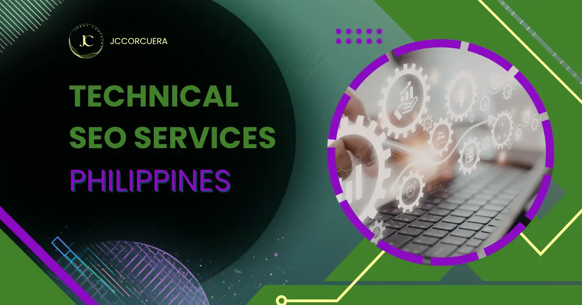 Technical SEO services in the Philippines showing website structure optimization, crawlability, and indexing improvements by Johny Corcuera